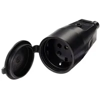 Martin Kaiser Kaiser 552/sw Schutzkontaktkupplung PVC 250V Schwarz IP44