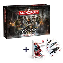 Monopoly Assassin's Creed Syndicate + Spielkarten Assassin's Creed