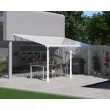 CANOPIA Terrassenüberdachung Olympia 5,46 x 2,95 m weiß