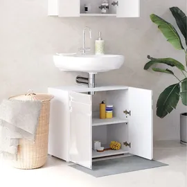 Vicco Waschbeckenunterschrank FREDDY Weiß hochglanz 60 x 56 cm,