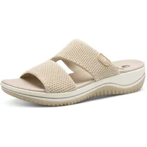 Jana Pantolette beige Gold H-Weite