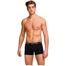 JACK & JONES Boxershorts blau/grau/schwarz M 5er Pack