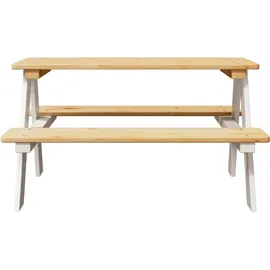 vidaXL Kindertisch IRUN 90 x 79,5 x 50 cm Kiefer massiv weiß