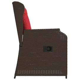 vidaXL Gartenbank 2 pcs 220 x 0 x 0 cm Braun