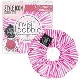 Invisibobble Haargummi Scrunchie Stripes Up, Starker Halt für Mädchen und Damen, Designed im Herzen Münchens, Rosa Weiß gestreift, 1 Stück (1er Pack)