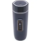 Tragbarer Elektrischer Wasserkocher, 350ml Reise-Wasserkocher, 45/60/80/100 °C Einstellbare Temperatur, Doppelt Isoliertes Design, Geeignet für Büro, Hotel, Camping (Schwarz)