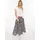 Zwillingsherz Maxirock Damen Zebramuster Schwarz L/XL
