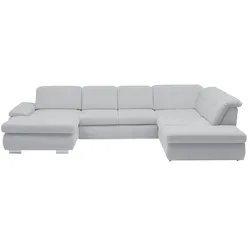 Lounge Collection Wohnlandschaft Flachgewebe  Affair , grau , Maße (cm): B: 371 H: 100 T: 260.0
