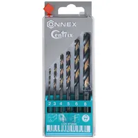 Connex HSS-Bohrersatz mit Zentrierspitze Ø 2/3: 4/5/6/8 mm 6-teilig