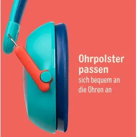 3M 3MTMGehörschutz für Kinder mit Gehörschutz PKIDSP-TEAL-E, türkis (87-98 dB), | Packung (1 Stück)