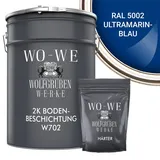 WO-WE Bodenbeschichtung W702 Ultramarinblau 10 kg