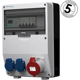 Doktorvolt Stromverteiler pTD-S 32A 2x230V 3P Zähler mit SIEMENS und MENNEKES Doktorvolt DV-4791-D