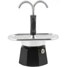 Bialetti Mini Express 2 Tassen Schwarz