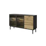 Möbel Kraft Sideboard ¦ schwarz ¦ Maße (cm): B: 149,9 H: 84,8