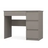 magowa MIJAS Rechts Computerschreibtisch, 4 Schubladen, Lehmfarben