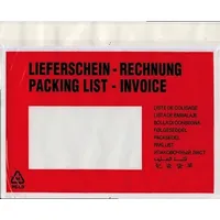 Docufix Begleitpapiertaschen mit Aufdruck Lieferschein-Rechnung VE=250 Stück