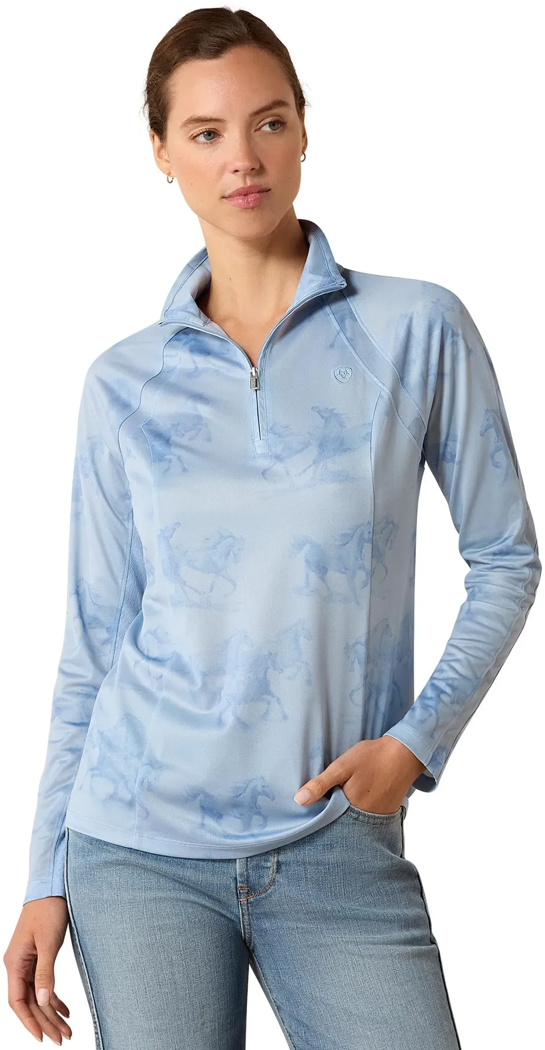 Ariat Damen Sunstopper 3.0 Baselayer mit 1/4 Reißverschluss