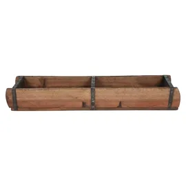 Cepewa Holzkiste Ziegelform 60 x 15 cm 1-tlg. Altholz Buche