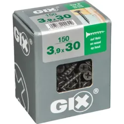 SPAX GIX-B Trockenbauschraube Phosphatiert schwarz, 3.9x30, 150 Stück, 4891170390307