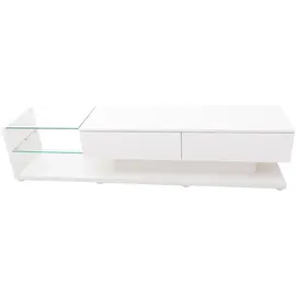 Okwish TV-Schrank Lowboard 170x38x36 cm Weiß Spanplatte
