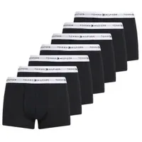 Tommy Hilfiger 7P Cotton Essentials Print Trunk Schwarz Baumwolle