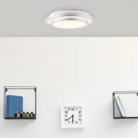 Lightbox 1 LED Ø 28 cm Metall/Kunststoff silber/weiß