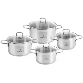 Gerlach Brava Topf-Set 8-tlg. Kochtopf + Kochtopf + Kochtopf + Kochtopf