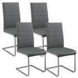 Juskys Freischwinger Stuhl Vegas 4er Set