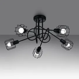 Sollux Kronleuchter BELUCI 5S schwarz