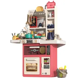 Coemo Kinderküche Jenny Spielküche mit viel Zubehör Farbe Rosa