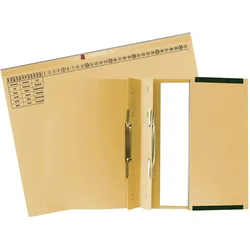 Exacompta 370322B 25x Exaflex Premium Hängehefter 2 Abheftv. Linksheftung - beige