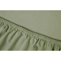 Kayori Spannbettlaken Mako-Satin 160 x 210 cm grün