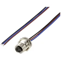 TRU Components TC-12833056 Sensor/Aktor Einbaubuchse M12 Buchse, Einbau 0.5