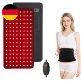 120 Leds Rotlichtlampe Therapie Gürtel,5 Stufen Vibrationen Massage,7 Stufen Tim