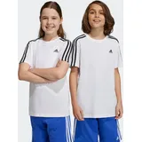 Adidas Essentials 3-Streifen Cotton T-Shirt White / Black 164