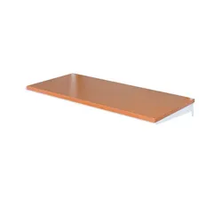 Biedrax Fachboden für Wandregal 25 x 80 cm, weiss, Boden Kirsche