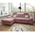 ed-lifestyle polstermöbel Altona Ecksofa, 274 x 177 cm, inkl. Bettkasten & ausziehbarer Liegefläche, Rosa, Ausführung:Links - Rosa