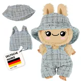Heless Bouclé Latzhose mit Fischerhut Blau (7512)