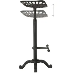 vidaXL Barhocker Schwarz Gusseisen