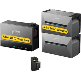 Anker SOLIX Solarbank 3 E2700 Pro 2x 2,68 kWh inkl. Power Dock + Smarter Zähler