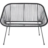 Beliani Acapulco 114 x 0 x 0 cm Schwarz