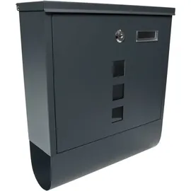 BITUXX Briefkasten Anthrazitgrau inkl. Zeitungsfach