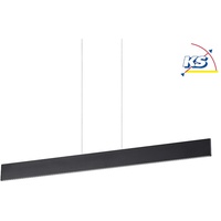 Ideal Lux LED Pendelleuchte DESK, Down, 102.5cm, 32W 3000K 1420lm, höhenverstellbar, Schwarz matt IDEA-173245