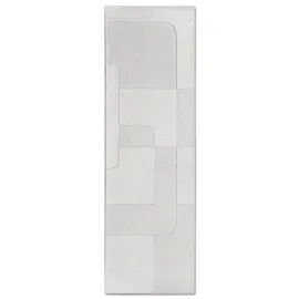Villeroy & Boch Charlotte beige Creme, B:80cm H:10mm L:250cm, Wolle, Teppiche, Läufer, Handgewebt, Wolle, Natur, Läufer, Wohnzimmer, Geometrie