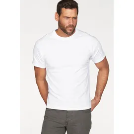 FRUIT OF THE LOOM T-Shirt FRUIT OF THE LOOM "sechs Stück in unterschiedlicher Farbkomination", Herren, Gr. L (52/54), weiß, Single Jersey, Obermaterial: 100% Baumwolle, unifarben, Basic, schmal normal, Rundhals, Shirts T-Shirt, mit Rundhalsausschnitt