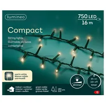 Kaemingk LED-Lichterkette Compact 16 m grün warmweiß