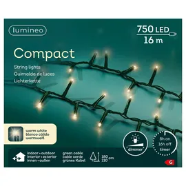 Kaemingk LED-Lichterkette Compact 16 m grün warmweiß