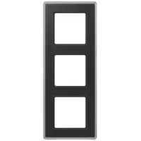Jung AV583GLMSW Glasrahmen 3fach, schwarz