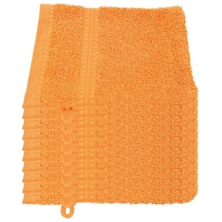 Julie Julsen Waschhandschuh 1-Waschhandschuh-Orange-Waschhandschuh 15 x 21 cm (1-tlg)