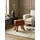 KADIMA DESIGN Sitzhocker Echtleder 40 x 48 x 27 cm Braun